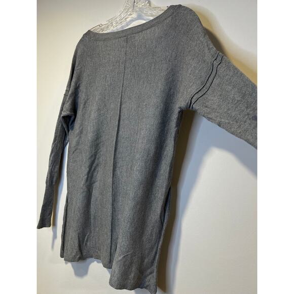 Rue21 Drop Shoulder Gray Knit High Low Sweater XS - Picture 3 of 6